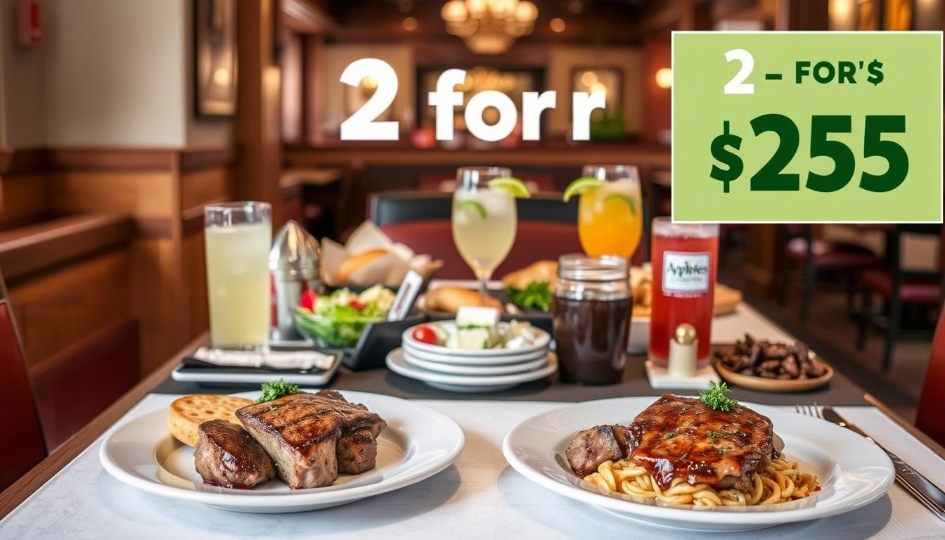 2 for $25 Applebee's Menu with Prices