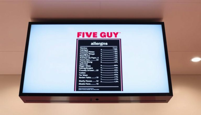 Five Guys Allergen Menu