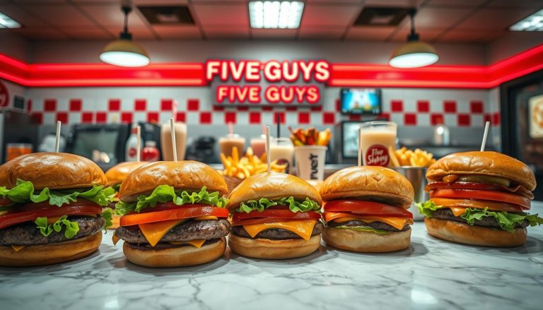 Five Guys Burger Menu