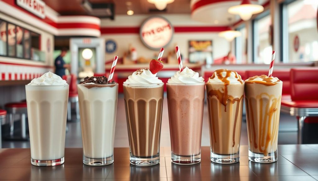 Five Guys Milkshakes Variety