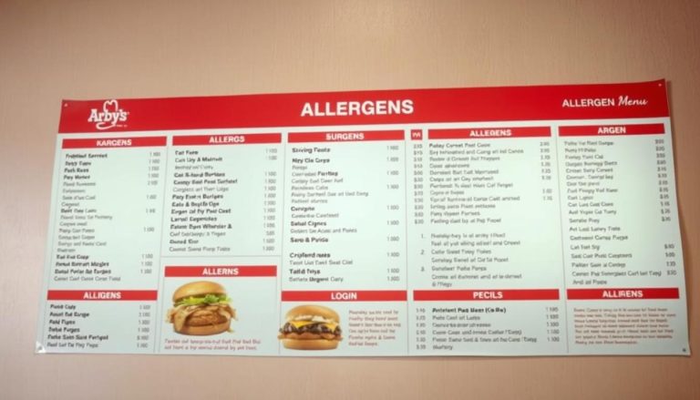 arby's allergen menu