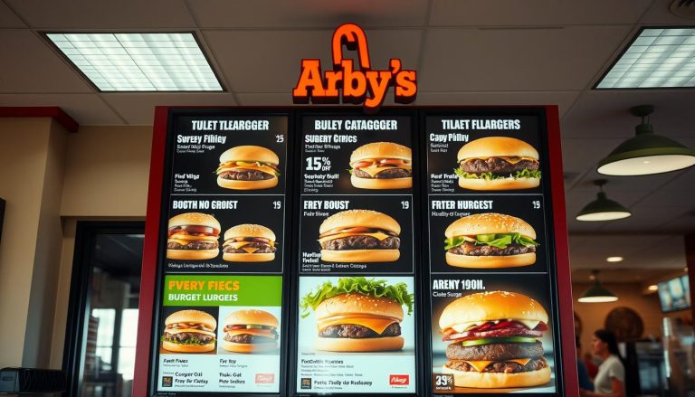 arby's burger menu