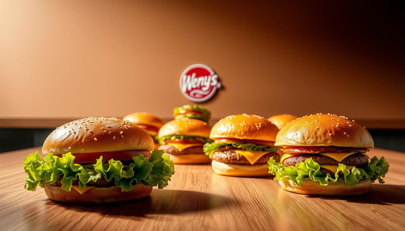 wendy's burger menu